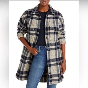 RAILS JARO OVERSIZED PLAID COAT IN TAN PACIFIC